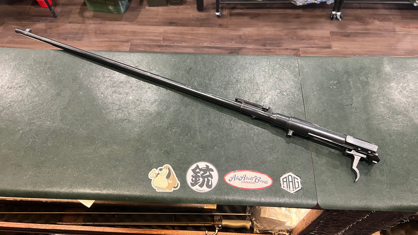 Original Japanese Type 38 Arisaka Barrel & Receiver Assembly – Complete with Sights, Trigger Assembly & Bolt Release