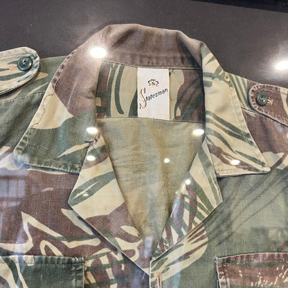 Original 1970s Rhodesian Brushstroke Camo Shirt (Statesman) – Large Framed Display