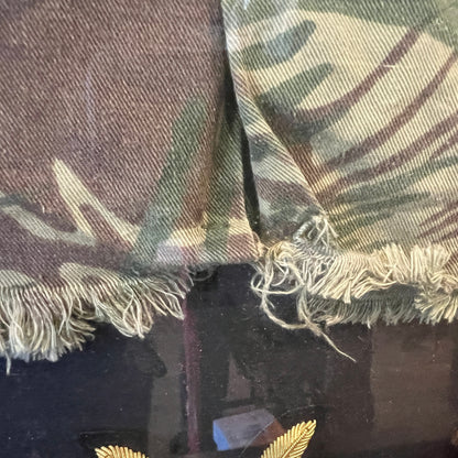 Original 1970s Rhodesian Brushstroke Camo Shirt (Statesman) – Large Framed Display
