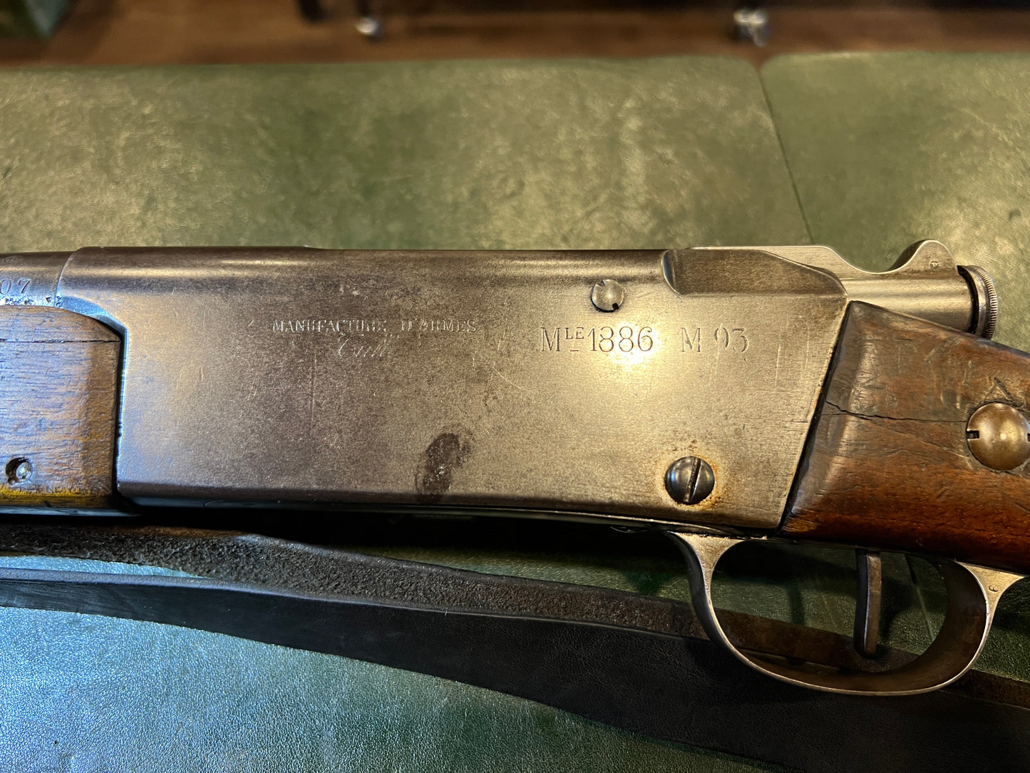 French Lebel Mle 1886 M93 Infantry Rifle – 8×50mmR Lebel – Tulle Arsenal – MAT 1917 Barrel – Matching Major Components – Excellent Bore – Original French Military Sling