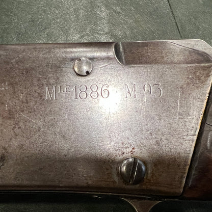 French Lebel Mle 1886 M93 Infantry Rifle – 8×50mmR Lebel – Tulle Arsenal – MAT 1917 Barrel – Matching Major Components – Excellent Bore – Original French Military Sling
