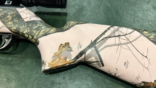 Remington Model 597 Semi-Auto .22LR with Tasco 3-9x Scope (Pink Camo Stock)