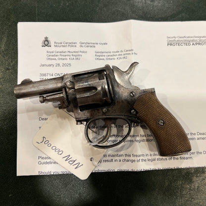 Deactivated JANSSEN & FILS CIE Bulldog  Revolver – .32 S&W – With Deactivation Certificate