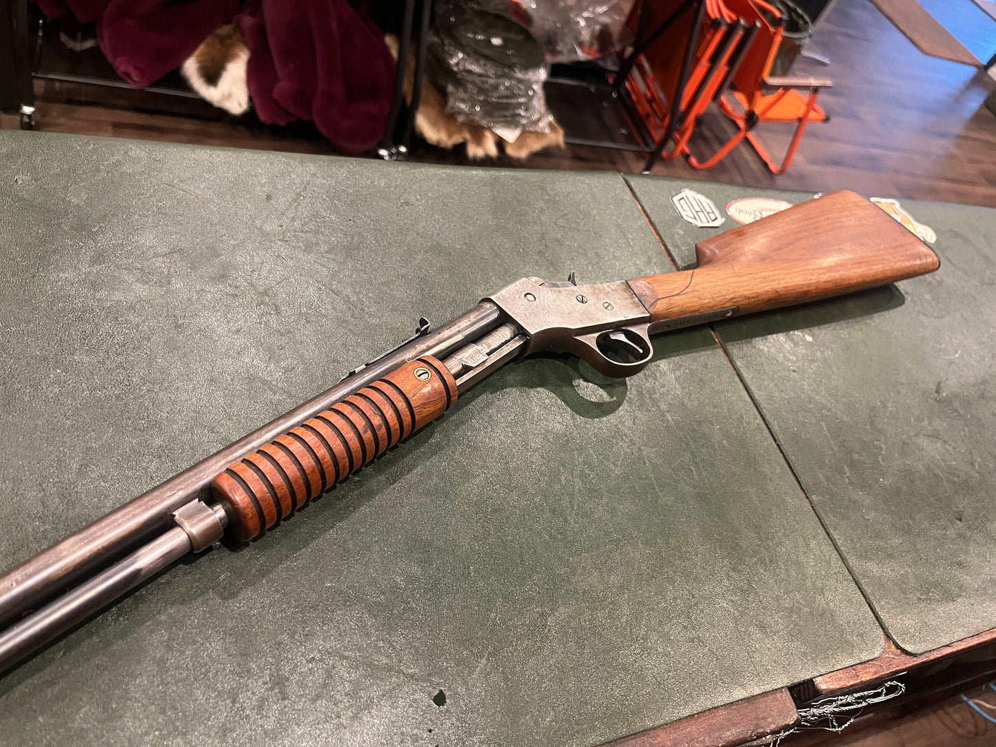 Stevens “Visible Loader” Pump Action Rifle – .22 Short / Long / Long Rifle