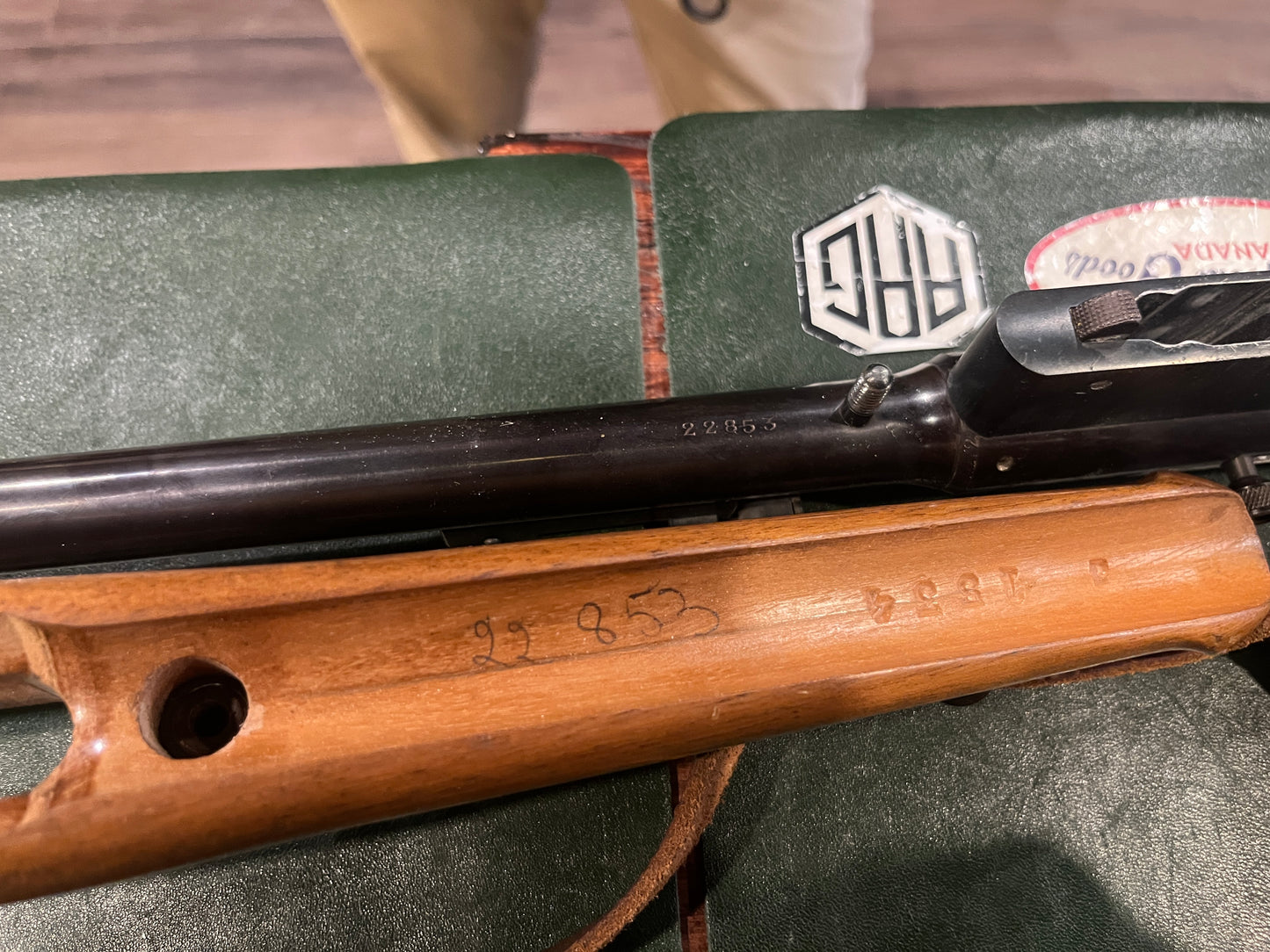 Gevarm Carabine Automatique A3 Target Model .22LR Semi-Automatic Rifle – Made in France – Open-Bolt Design with 5 Front Sight Inserts