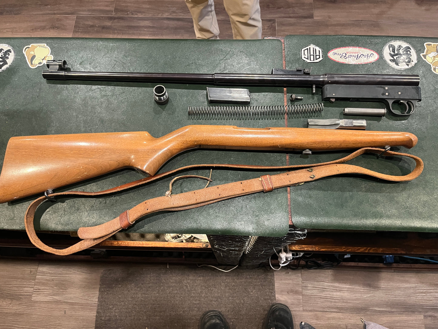 Gevarm Carabine Automatique A3 Target Model .22LR Semi-Automatic Rifle – Made in France – Open-Bolt Design with 5 Front Sight Inserts