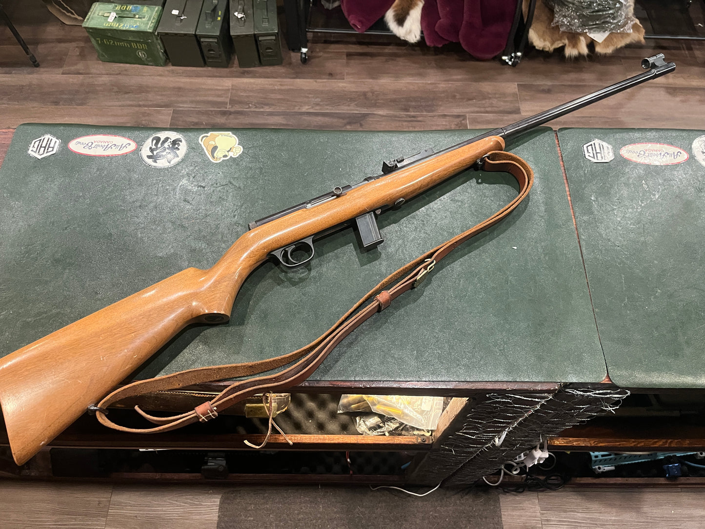 Gevarm Carabine Automatique A3 Target Model .22LR Semi-Automatic Rifle – Made in France – Open-Bolt Design with 5 Front Sight Inserts