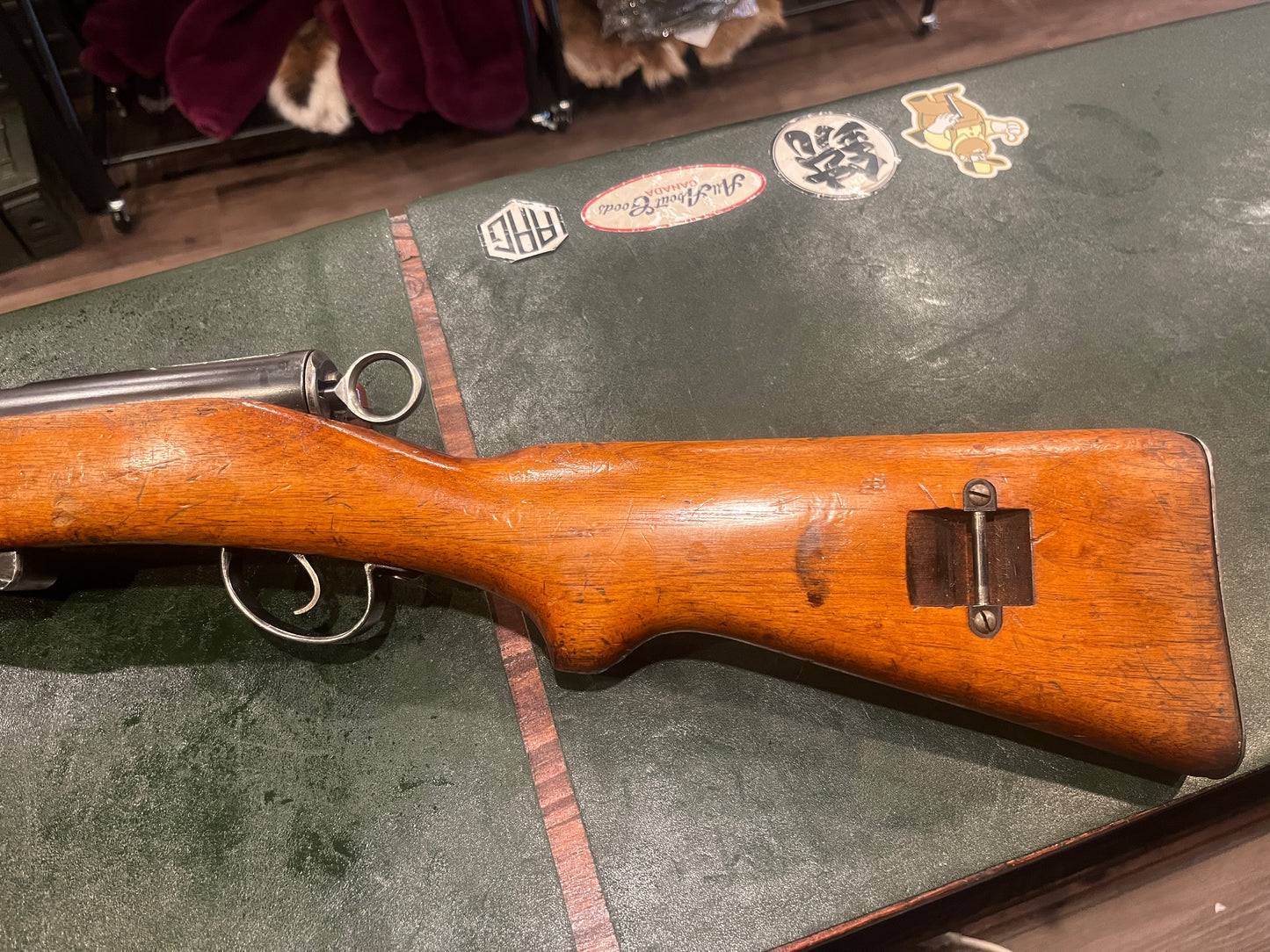 Carabine Schmidt-Rubin K11 à culasse rectiligne (straight-pull) de calibre 7,5 × 55 suisse