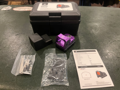 Swamp Deer Tomahawk Micro Red Dot Sight – 3 MOA, Purple Anodized, Picatinny Mount, Complete Kit