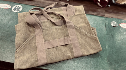 Porte-bûches en toile robuste avec poches à outils | 90 × 42 cm, capacité de 30 kg