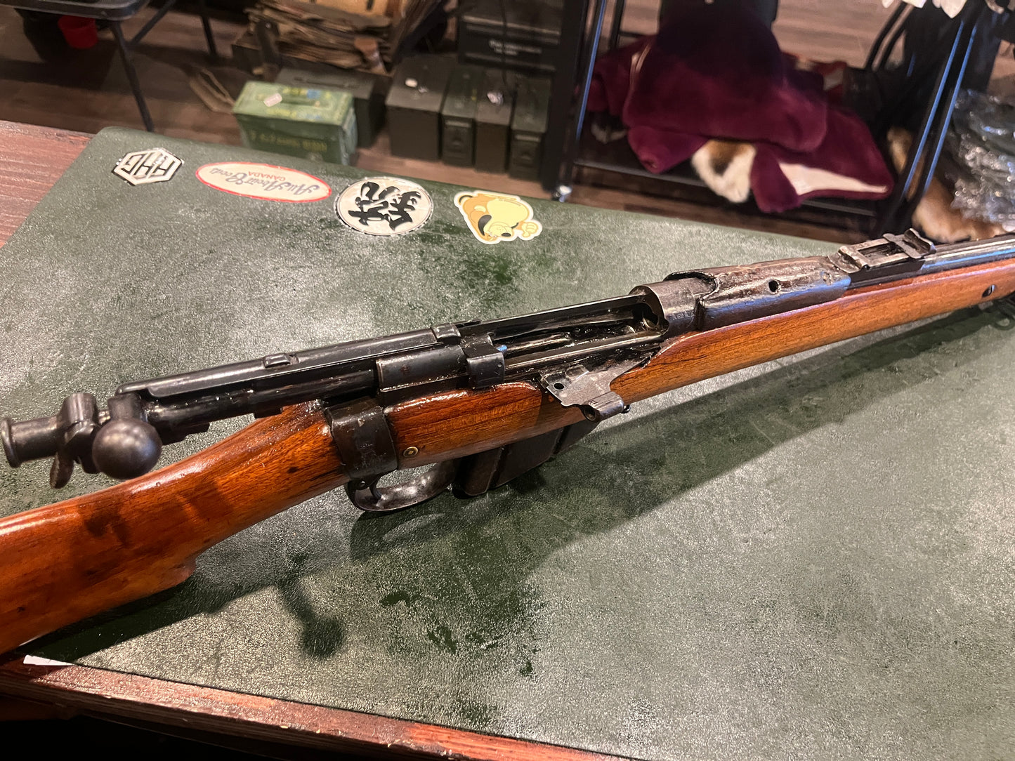 Fusil britannique Long Lee-Enfield No.I Mk.I* (1901) avec hausse de volée complète, configuration originale non-CLLE, époque de la guerre des Boers, calibre .303 British
