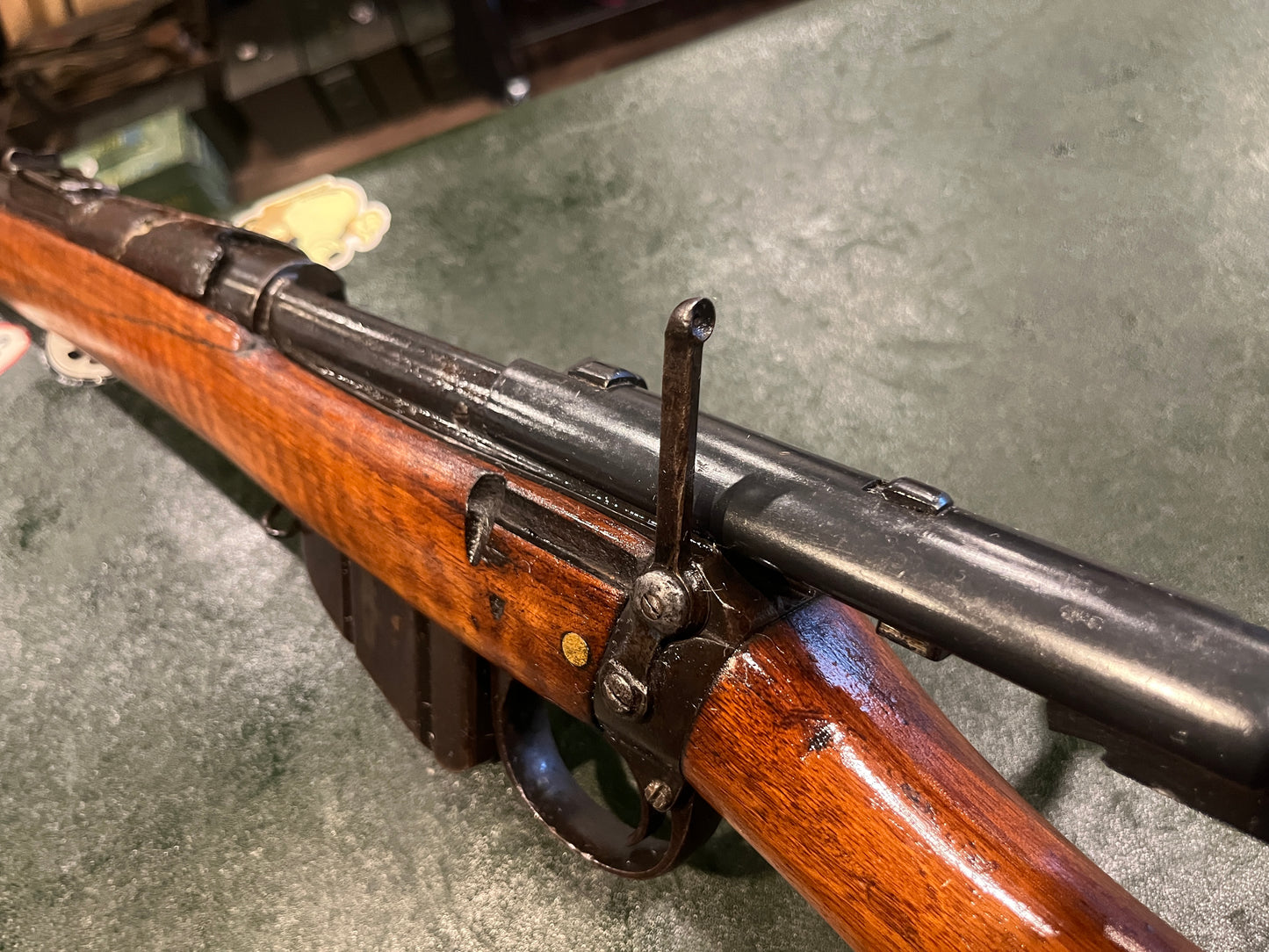 Fusil britannique Long Lee-Enfield No.I Mk.I* (1901) avec hausse de volée complète, configuration originale non-CLLE, époque de la guerre des Boers, calibre .303 British