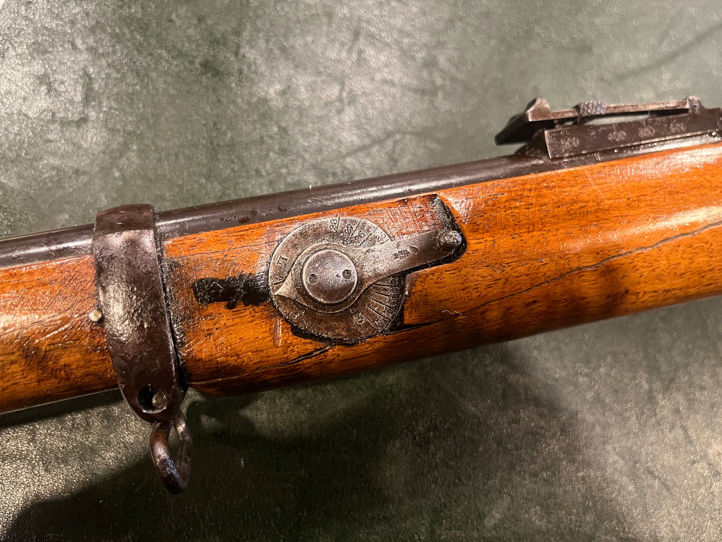 Fusil britannique Long Lee-Enfield No.I Mk.I* (1901) avec hausse de volée complète, configuration originale non-CLLE, époque de la guerre des Boers, calibre .303 British