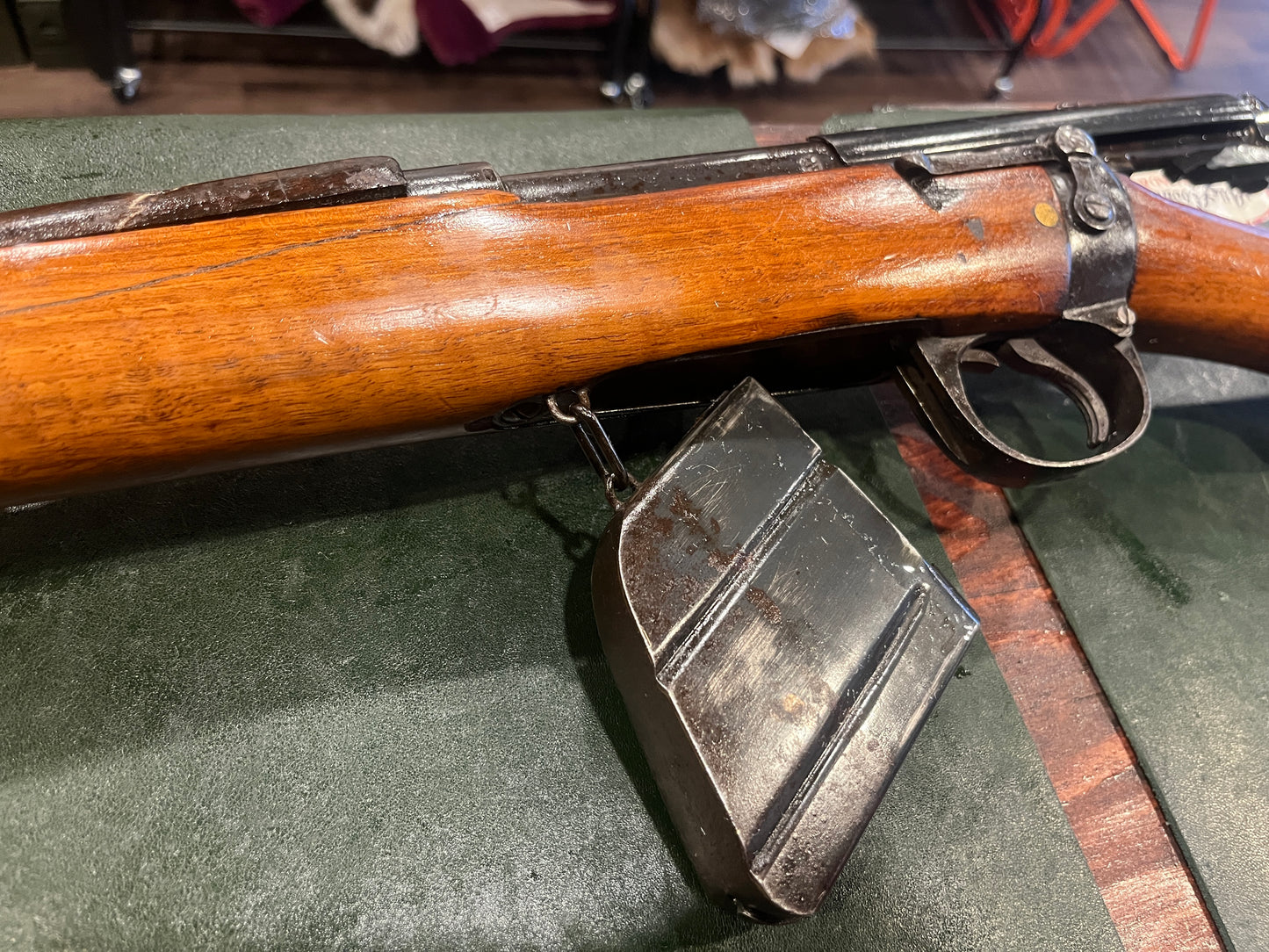 Fusil britannique Long Lee-Enfield No.I Mk.I* (1901) avec hausse de volée complète, configuration originale non-CLLE, époque de la guerre des Boers, calibre .303 British