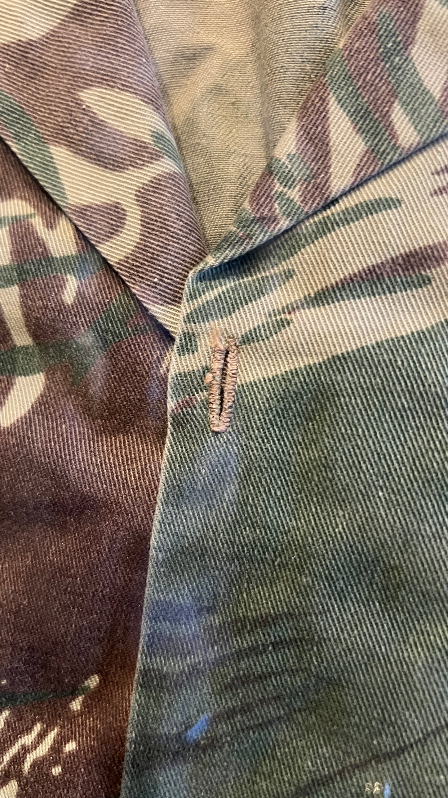 Rhodesian Brushstroke Camo Shirt (Statesman) – Large Framed Display with Unit Patches
