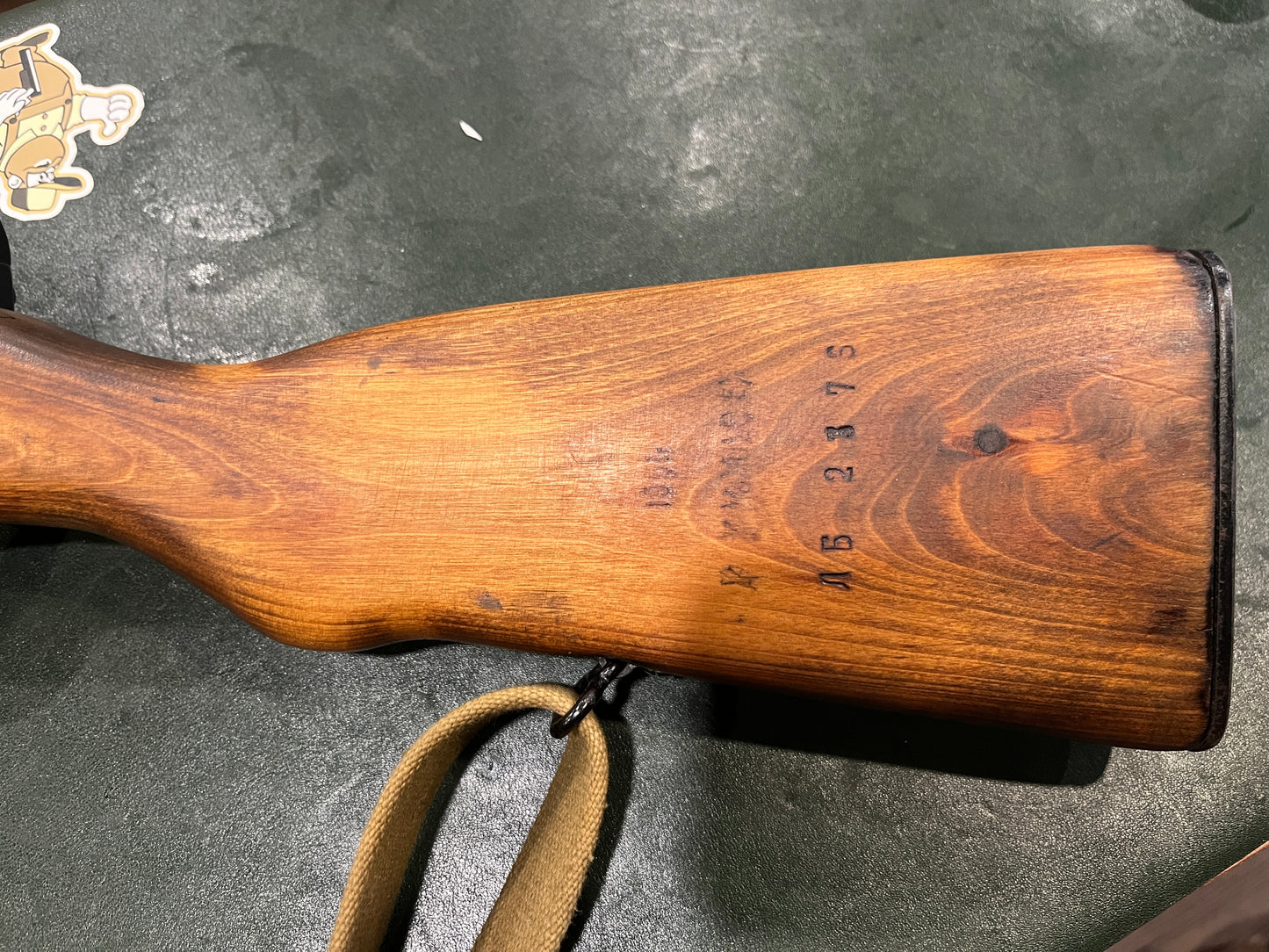 Carabine semi-automatique SKS russe – 7,62 × 39 – Canon marqué OP-SKS – Percuteur à ressort – Culasse marquée 1950