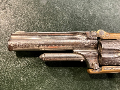 Antique Marlin Engraved Pocket Revolver (.30RF Rimfire, 1872–1878)