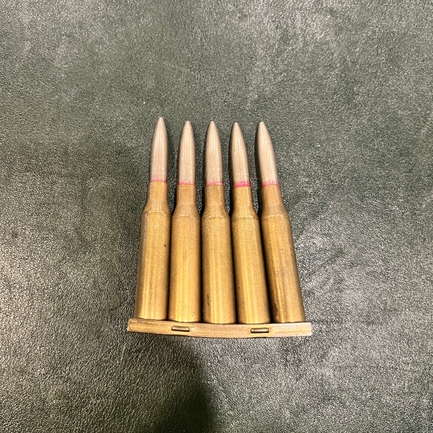 6.5×50 Type 38 (Arisaka) — Original Military Rifle Cartridges, 5-Round Stripper Clip