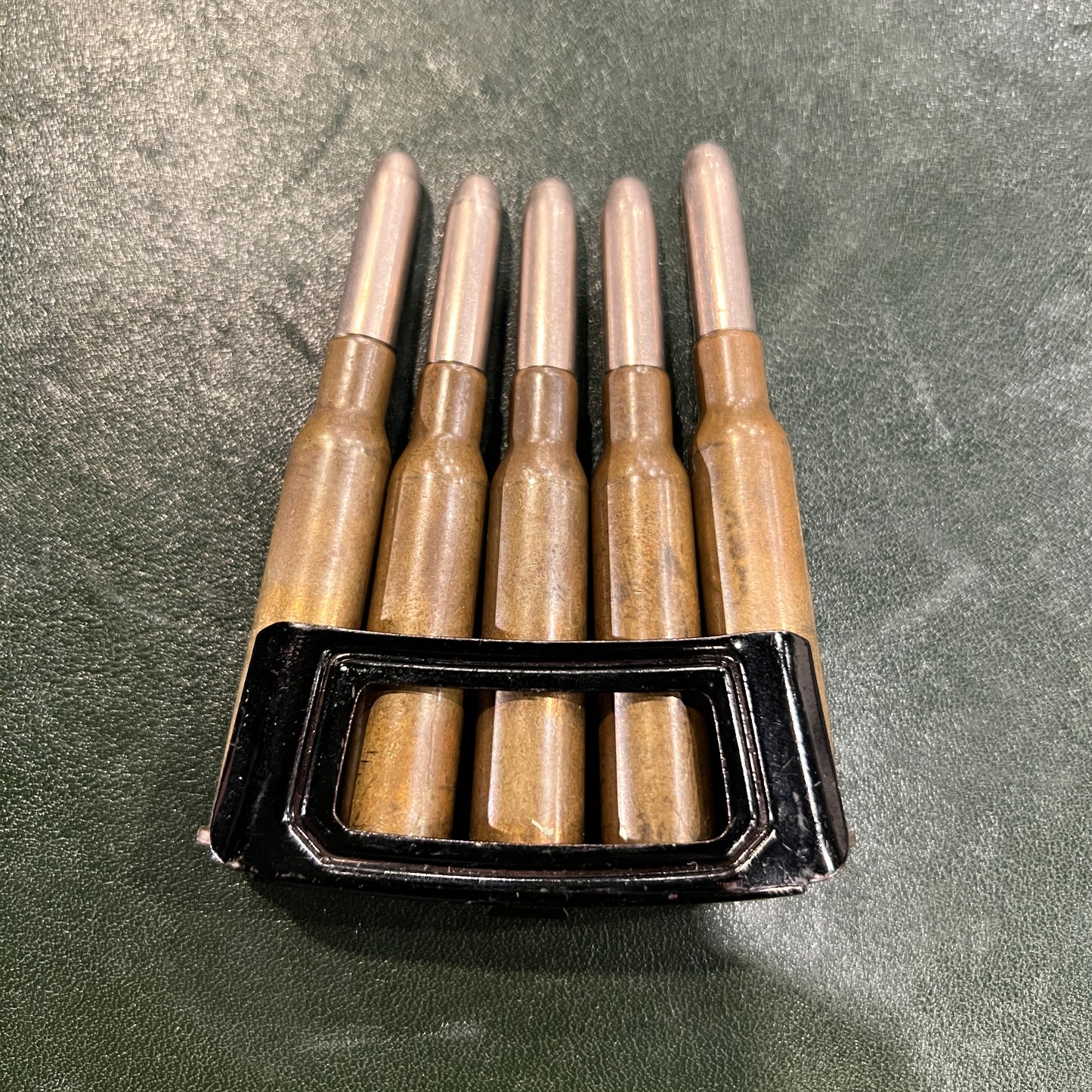 6.5×53mm Mannlicher (6.5×53R) — 5 Rounds with Original 1939 Dutch Military Clip (WWII Era)