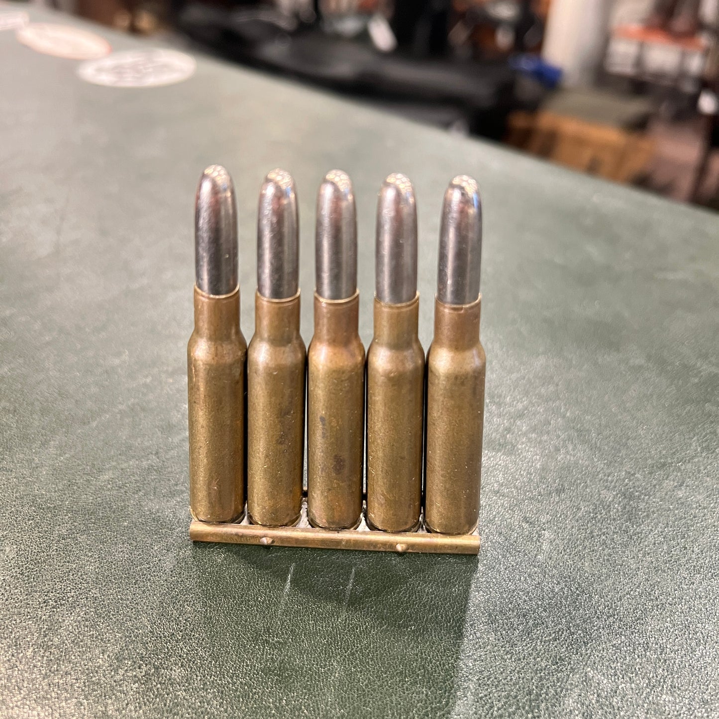 7×57mm Mauser – 1937 Mexican Military Production, 5 Rounds with Original Clip