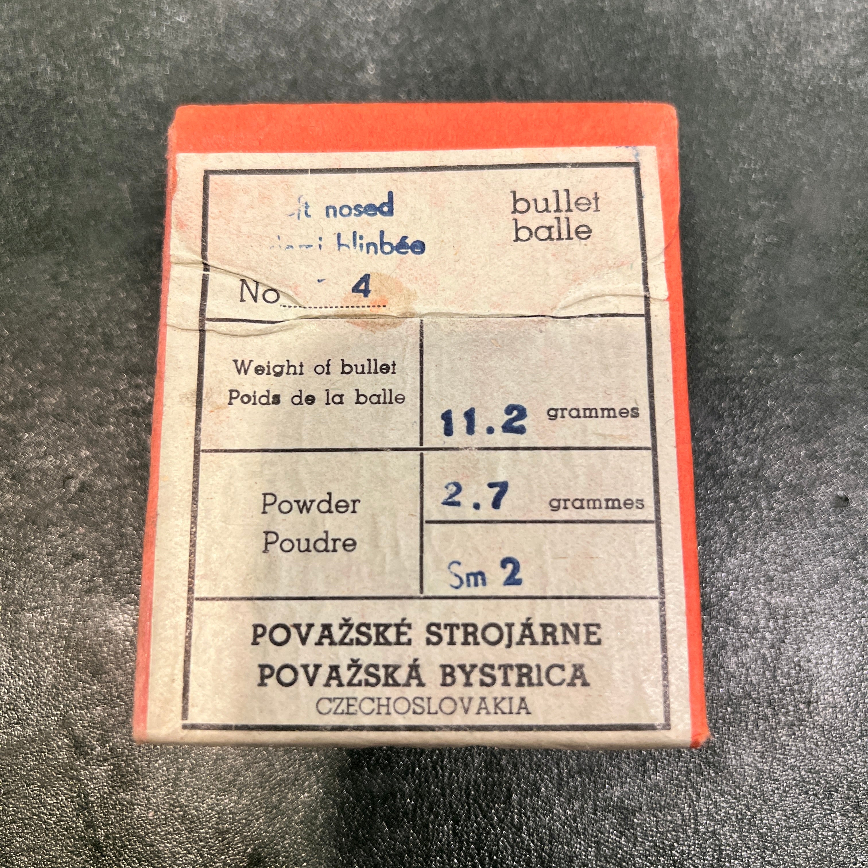 Unopened 7×57mm Ammo Box (10) — Považské Strojárne, Czechoslovakia