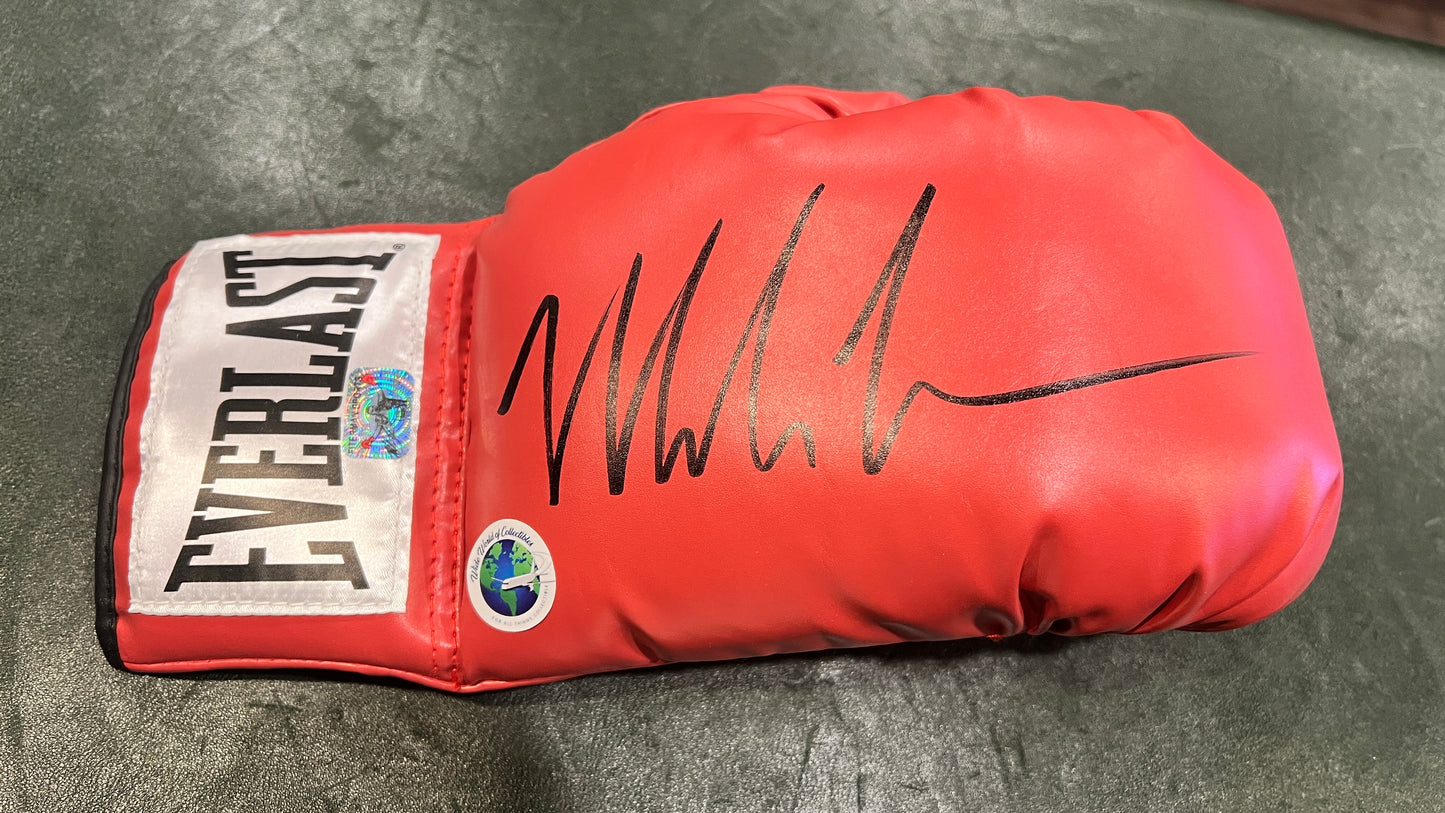 Mike Tyson Signed Everlast Red Boxing Glove (Certified Autographed Memorabilia)