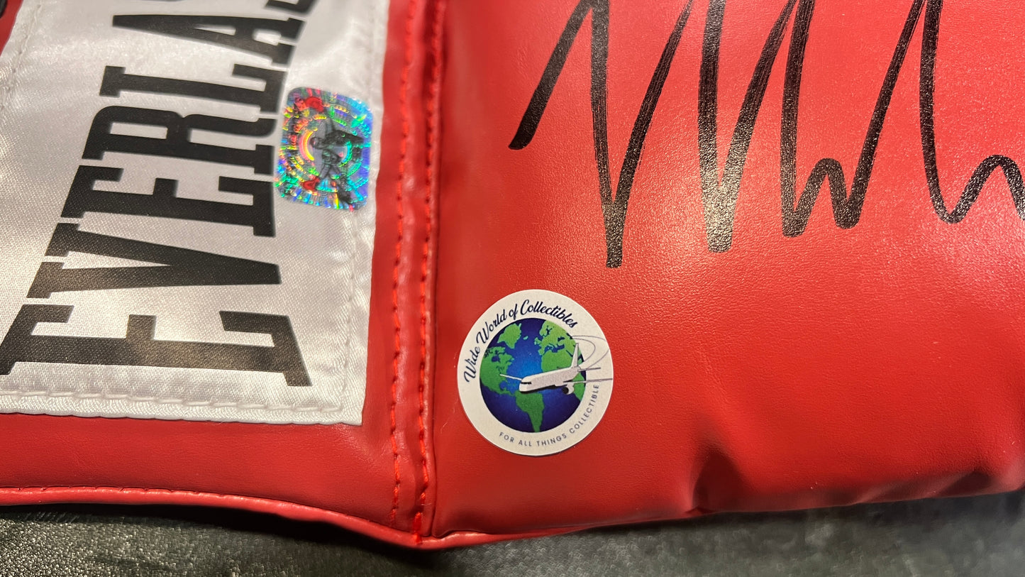 Mike Tyson Signed Everlast Red Boxing Glove (Certified Autographed Memorabilia)