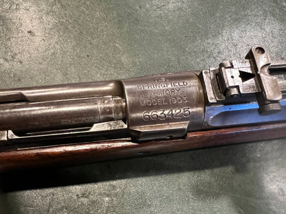 U.S. Springfield Armory Model 1903 – .30-06 – 1917 Receiver / SA 1-18 Barrel – WWI Grasping-Groove Stock – Likely Original WWI Configuration