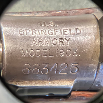 U.S. Springfield Armory Model 1903 – .30-06 – 1917 Receiver / SA 1-18 Barrel – WWI Grasping-Groove Stock – Likely Original WWI Configuration