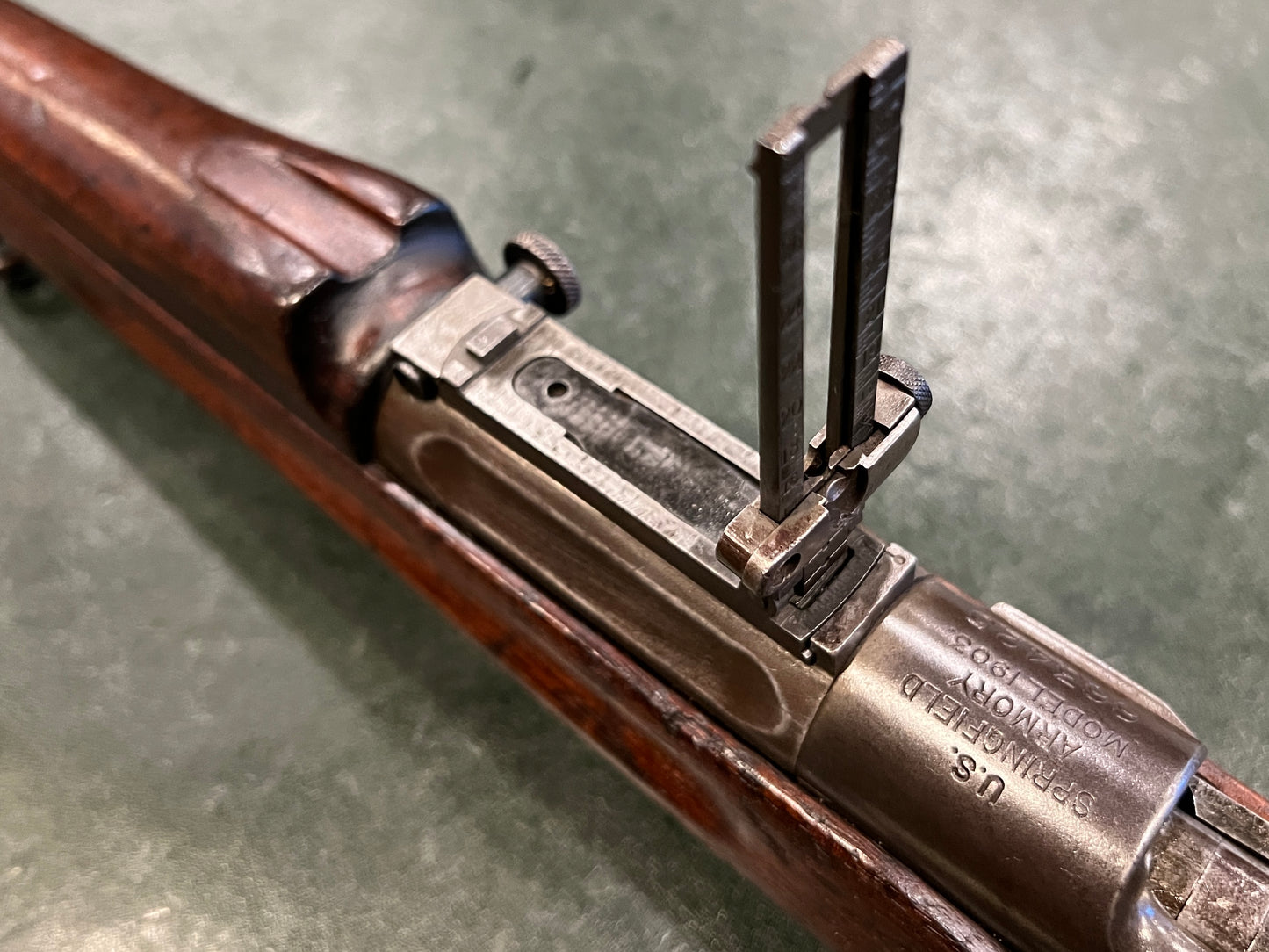 U.S. Springfield Armory Model 1903 – .30-06 – 1917 Receiver / SA 1-18 Barrel – WWI Grasping-Groove Stock – Likely Original WWI Configuration