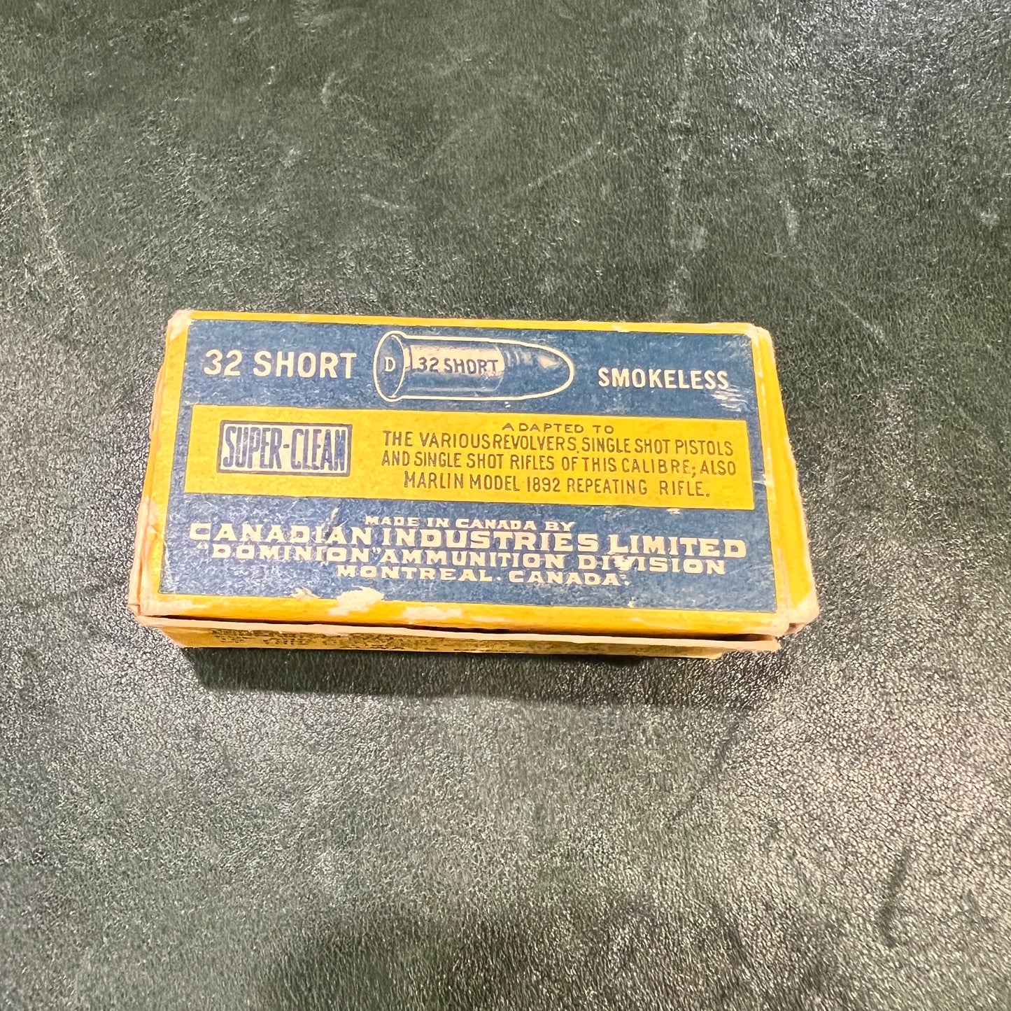 Dominion (CIL) “Super-Clean” .32 Short Rimfire — 50 Rounds (Vintage, Montreal)