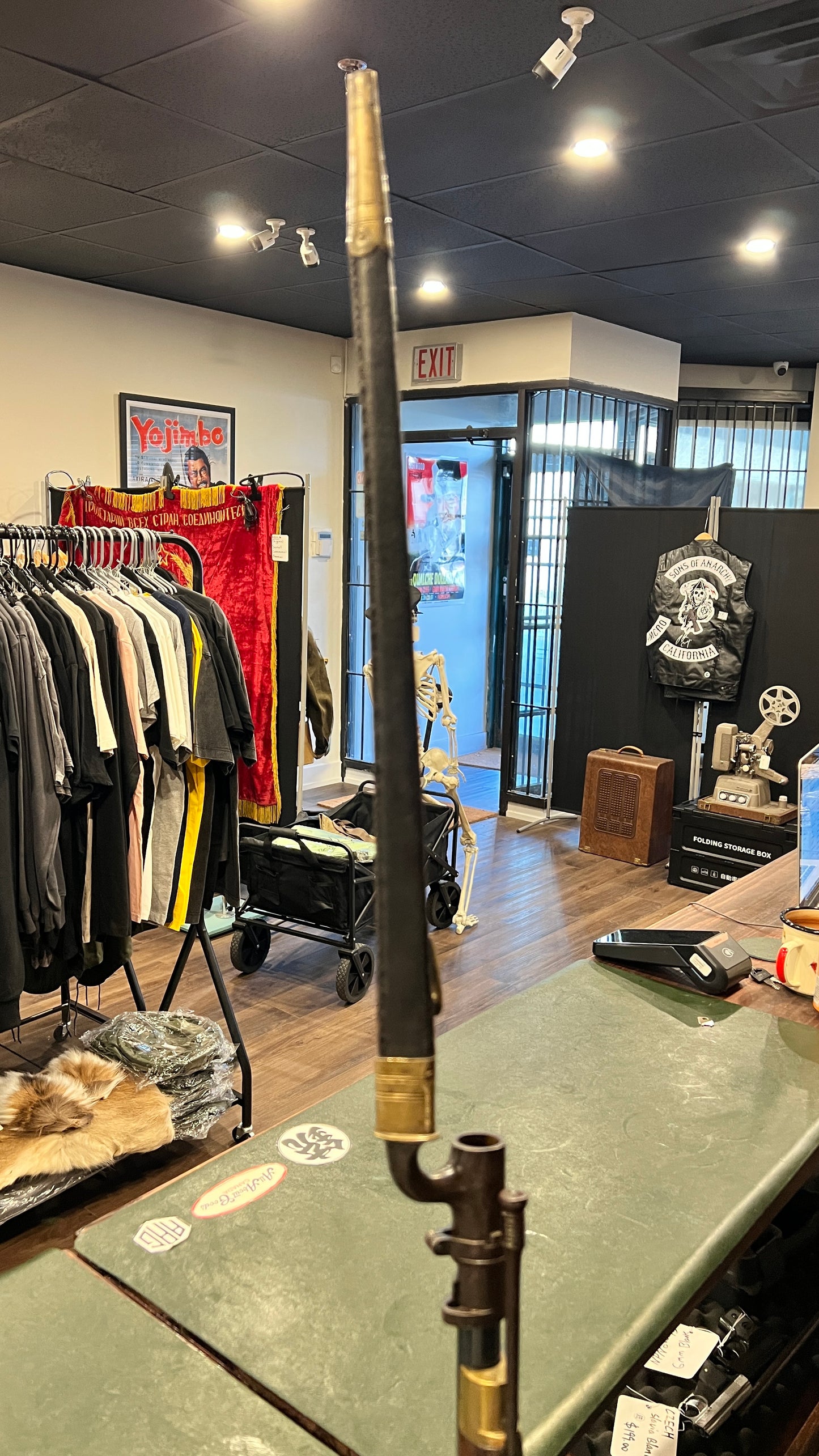 British 1853 Pattern Socket Bayonet with Leather Scabbard