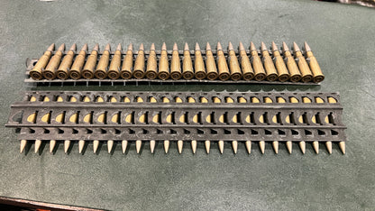 French Military 8mm Lebel Ammunition (Hotchkiss Metal Feed Strip) — 24 Rounds per Strip (Price per Strip)