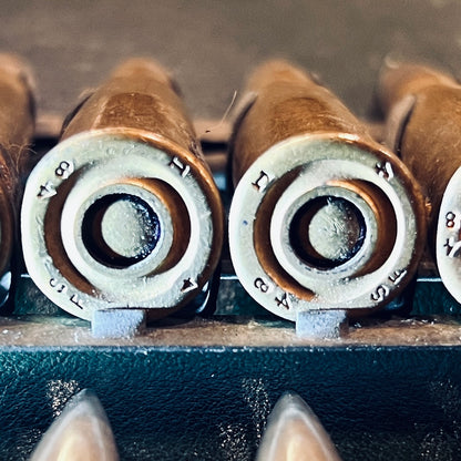 French Military 8mm Lebel Ammunition (Hotchkiss Metal Feed Strip) — 24 Rounds per Strip (Price per Strip)