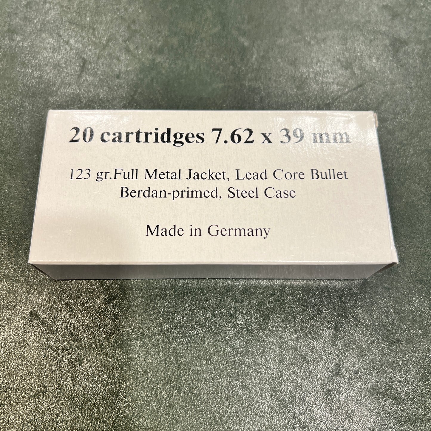 Vintage GERMAN 7.62X39MM (20rd Box, headstamp 105/83)