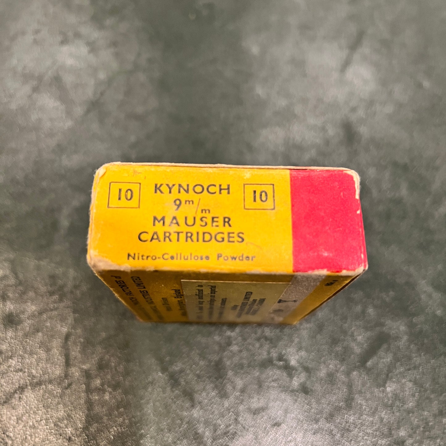 Kynoch 9mm Mauser Cartridges (Box of 10, Circa 1950s–1960s)