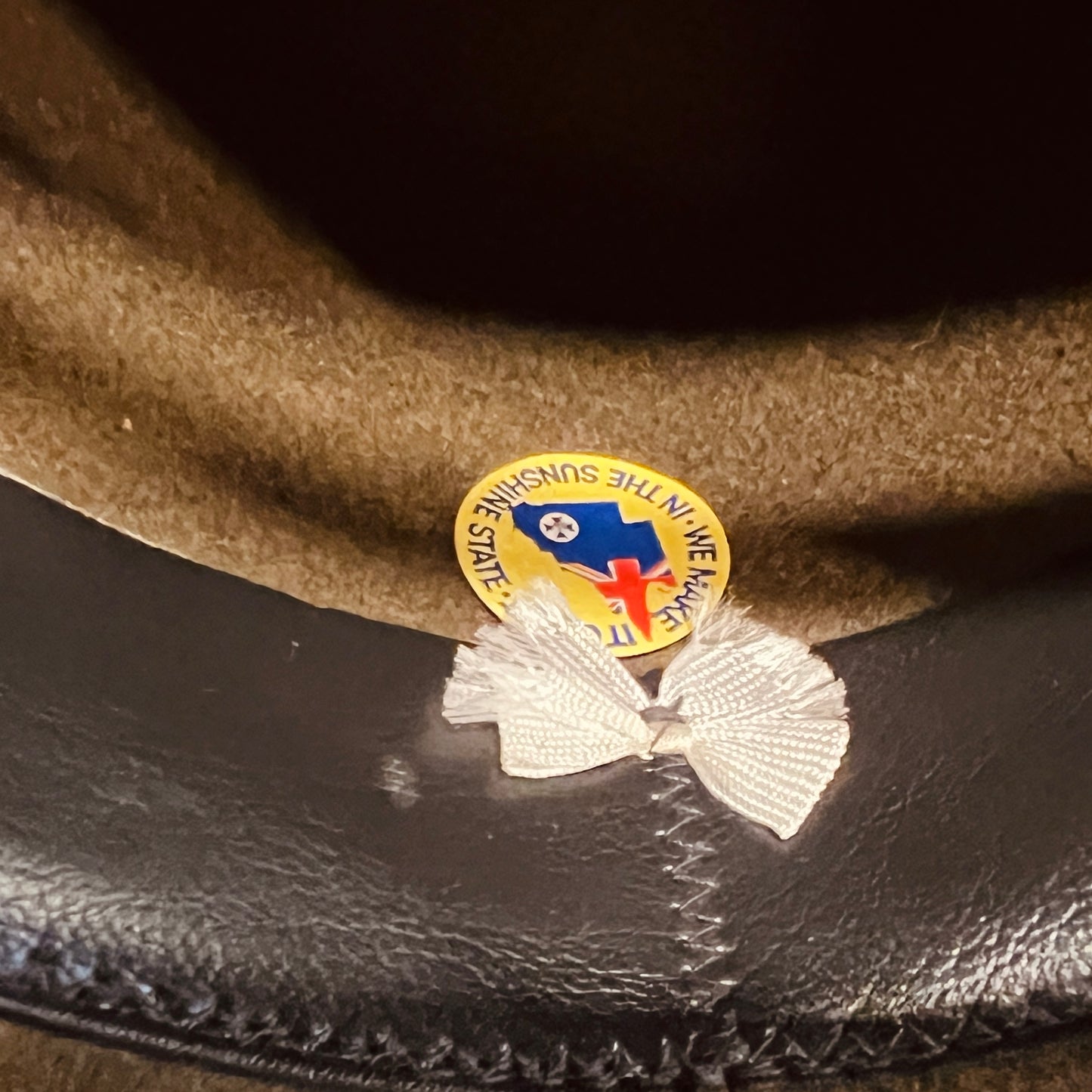 Vintage Australian Slouch Hat with Australian Military Forces Rising Sun Badge