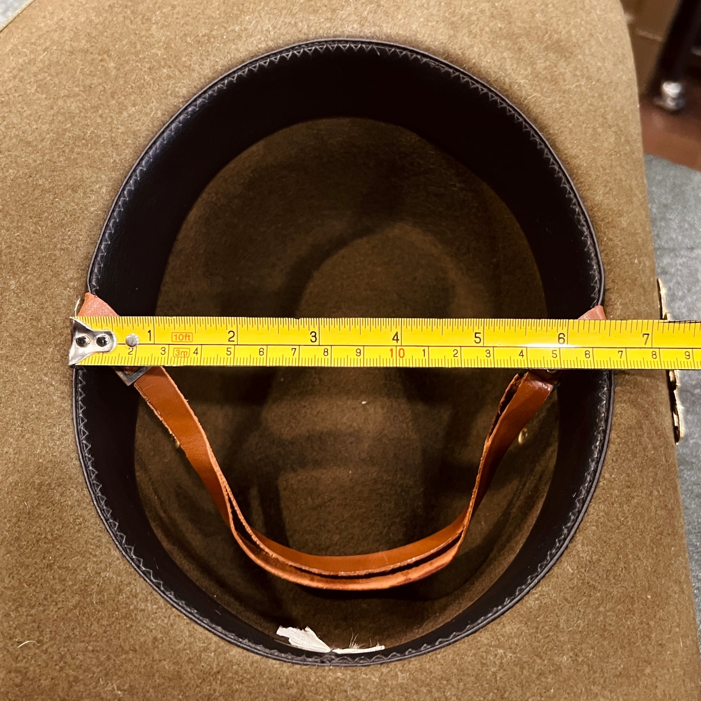 Vintage Australian Slouch Hat with Australian Military Forces Rising Sun Badge