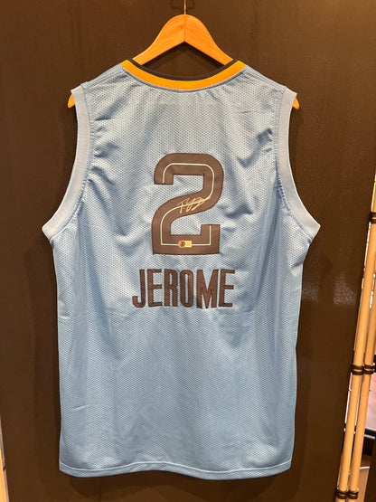 Ty Jerome Signed Memphis Grizzlies Basketball Jersey (Beckett Witness Certified)