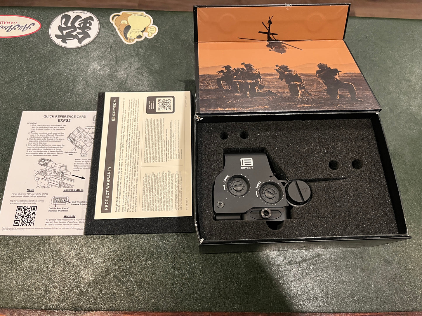 EOTech EXPS2-2 Holographic Sight – 68 MOA Ring & Dual Dot Reticle – Like New in Box