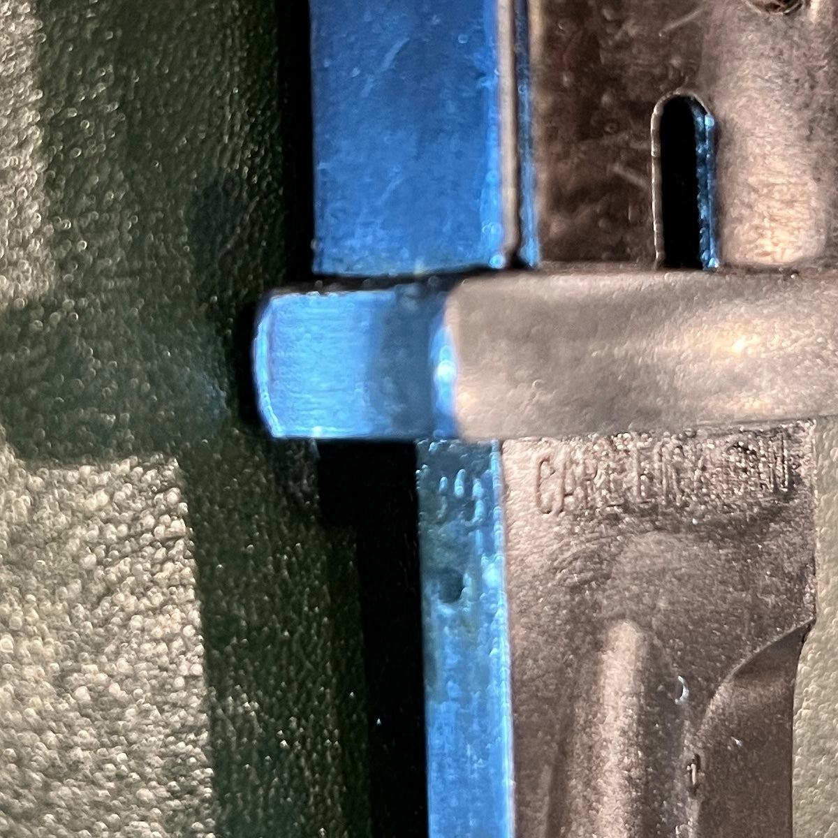 German WWII K98k Bayonet (S84/98 III pattern),  Carl Eickhorn, Solingen, matching bayonet and scabbard