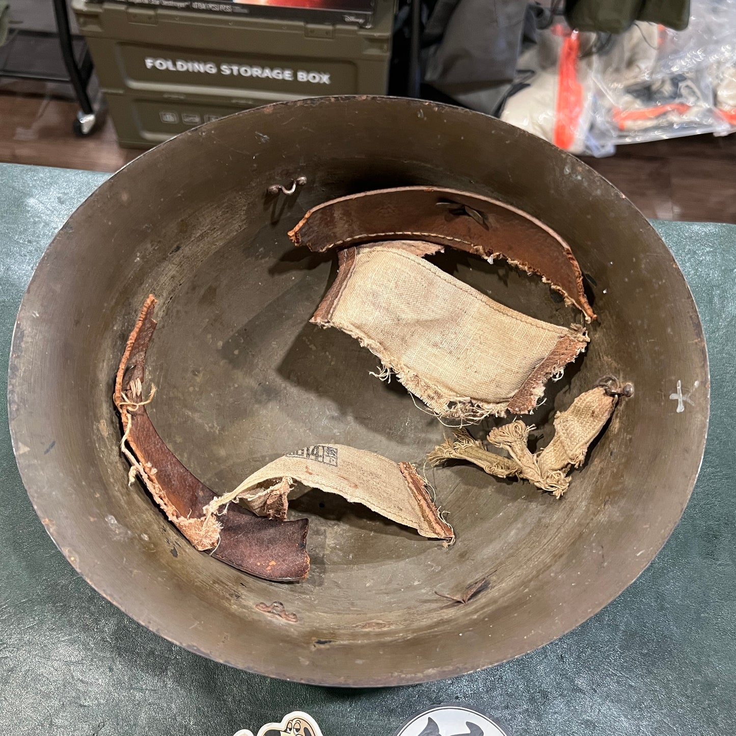 WW2 Imperial Japanese Army Type 90 Helmet — Showa 14 (1939), Matsushita Marked