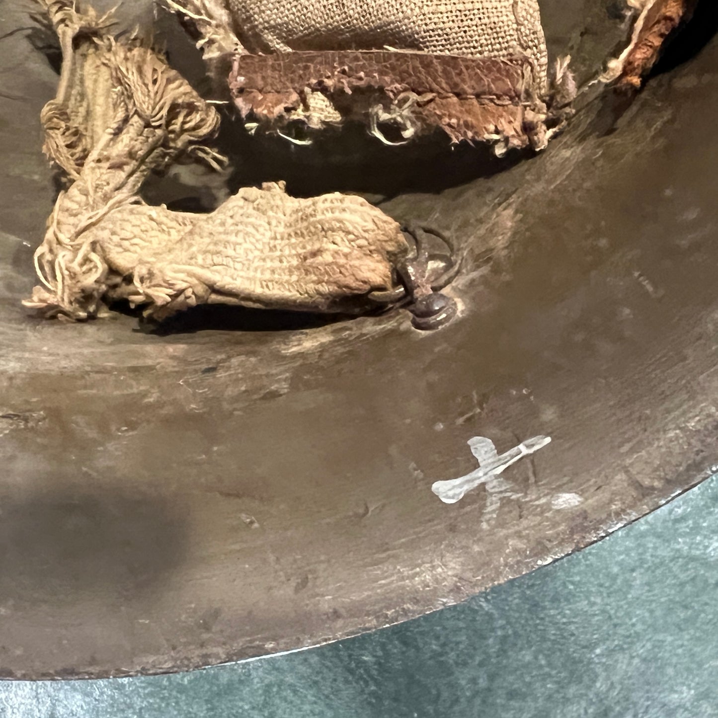 WW2 Imperial Japanese Army Type 90 Helmet — Showa 14 (1939), Matsushita Marked
