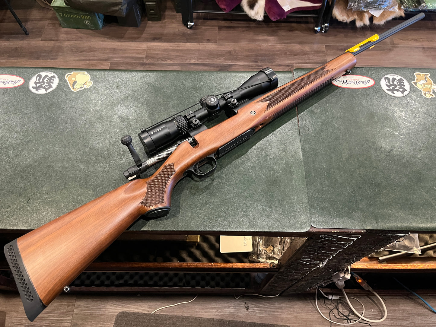 Mossberg Patriot Walnut Bolt-Action Rifle Package – .308 Win w/ Vortex Crossfire II Scope – Mint Condition
