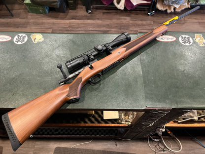 Mossberg Patriot Walnut Bolt-Action Rifle Package – .308 Win w/ Vortex Crossfire II Scope – Mint Condition