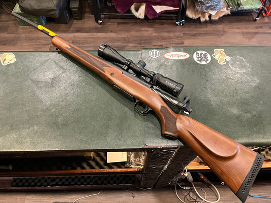 Mossberg Patriot Walnut Bolt-Action Rifle Package – .308 Win w/ Vortex Crossfire II Scope – Mint Condition