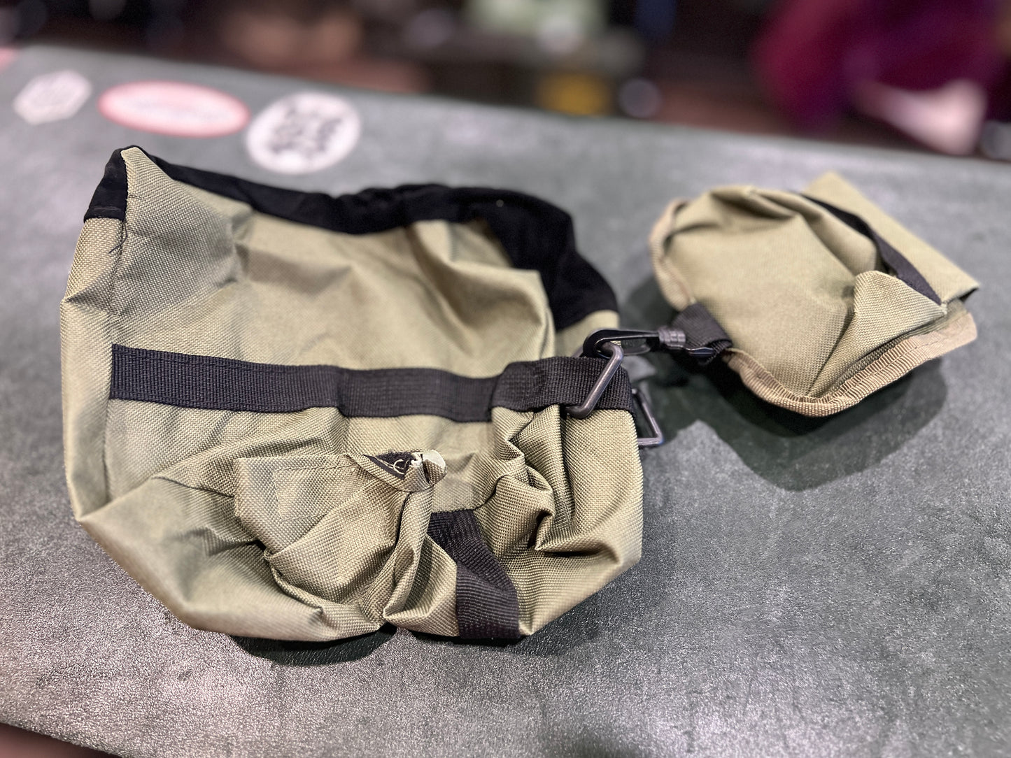 Portable Front & Rear Shooting Rest Bags – Unfilled Rifle Support Set for Hunting and Target Practice