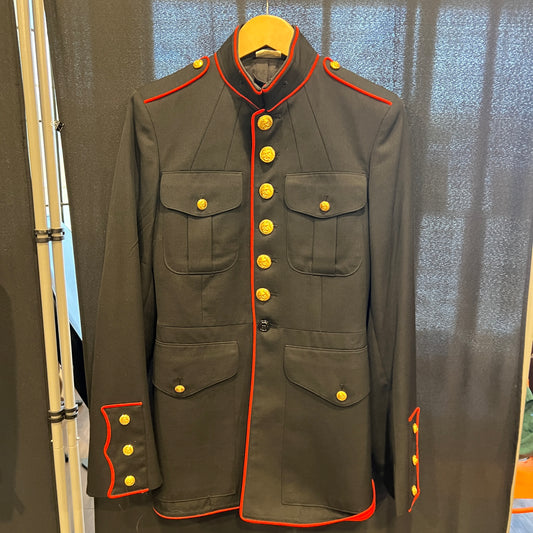 U.S. Marine Corps USMC Dress Blue Coat – Size 37L