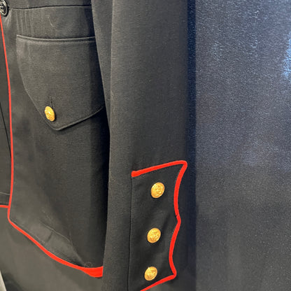 U.S. Marine Corps USMC Dress Blue Coat – Size 37L