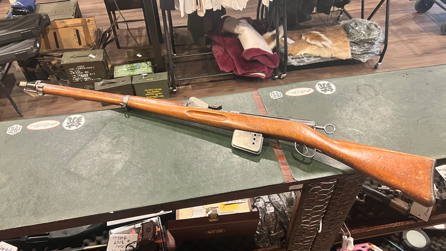 Schmidt–Rubin Kadetten Gewehr 1899 – Matching Numbers (Except Magazine) – 7.5×53.5mm GP90 – Verified Cadet Model with Correct Early GP90 Brass Muzzle Cap